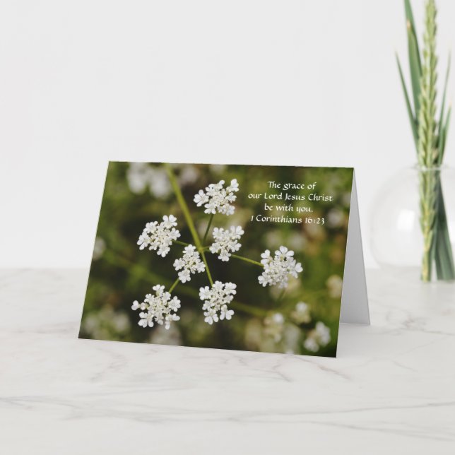 Faith Wildflower Thinking of You Thoughts Card (Front)