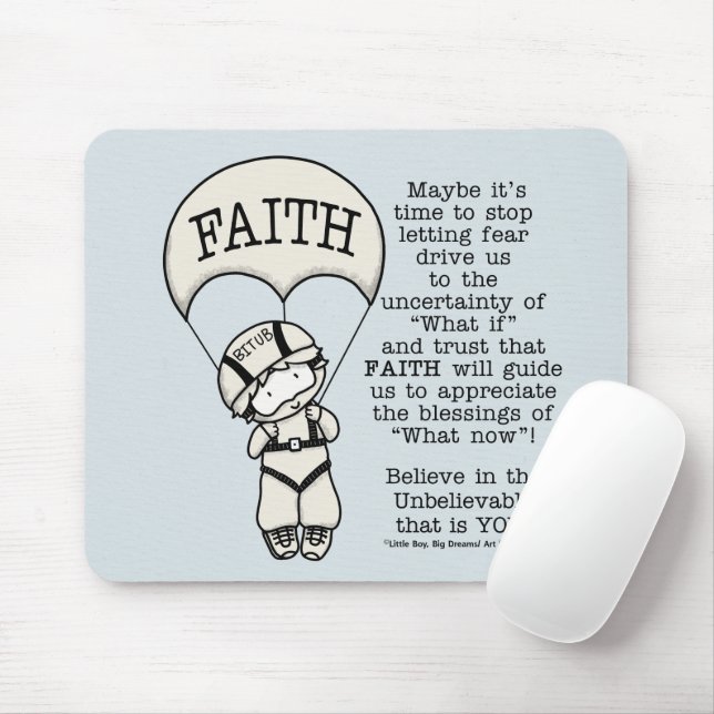 Faith Will Guide Mouse Mat (With Mouse)