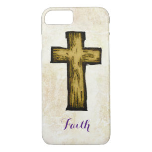 Faith Wooden Cross Symbol of Hope and Inspiration iPhone 8/7 Case