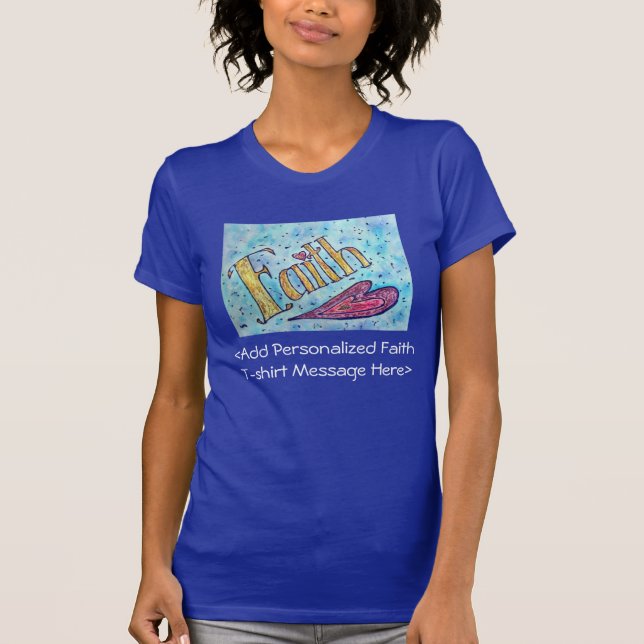 Faith Word Inspirational Customised Shirts (Front)