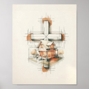 FaithArtCreation 'Me And My House We Will Serve Th Poster