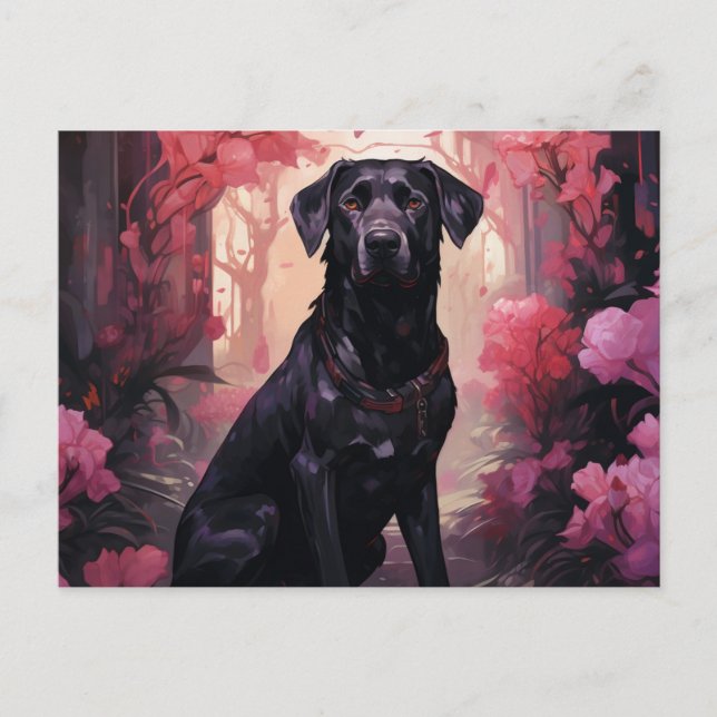 Faithful Among Flowers Postcard (Front)