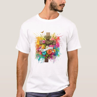 Faithful Cross: Inspirational Jesus T-Shirt" T-Shirt