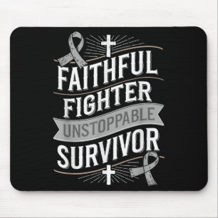 Faithful Fighter Survivor Diabetes Awareness  Mouse Mat