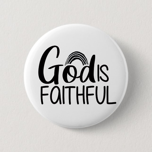Faithful Gospel Graphics Faith Art Christian Fa 6 Cm Round Badge (Front)
