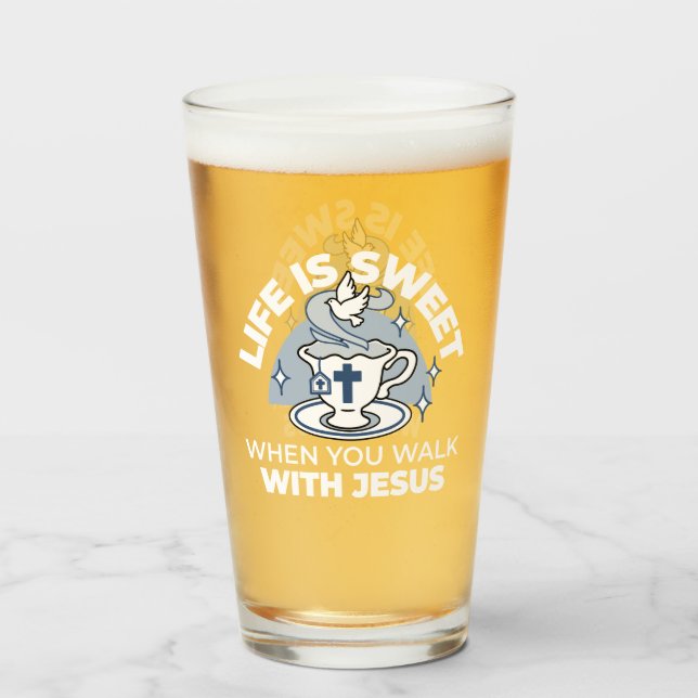 Faithful Living Art – Teacup with Cross and Dove  Glass (Front Filled)