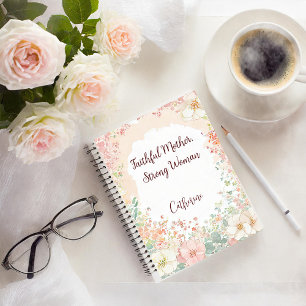Faithful Mother, strong woman personalised Notebook