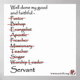 Faithful Servant Poster