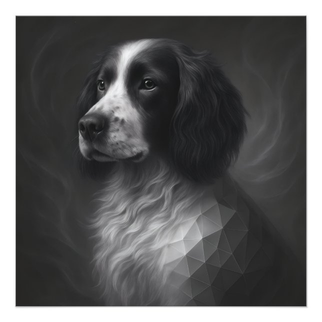 Faithful Soul – Springer Spaniel Geometry Photo Print (Front)