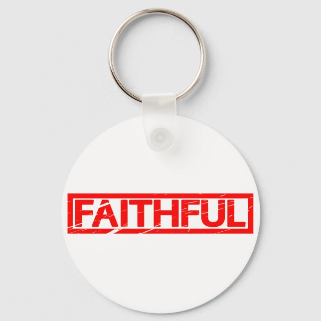 Faithful Stamp Key Ring (Front)