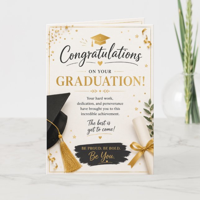 Faithful Steps: A Graduation Blessing Card (Front)
