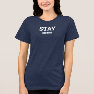 "Faithful Steps, Divine Guidance" spiritual cute Tri-Blend Shirt