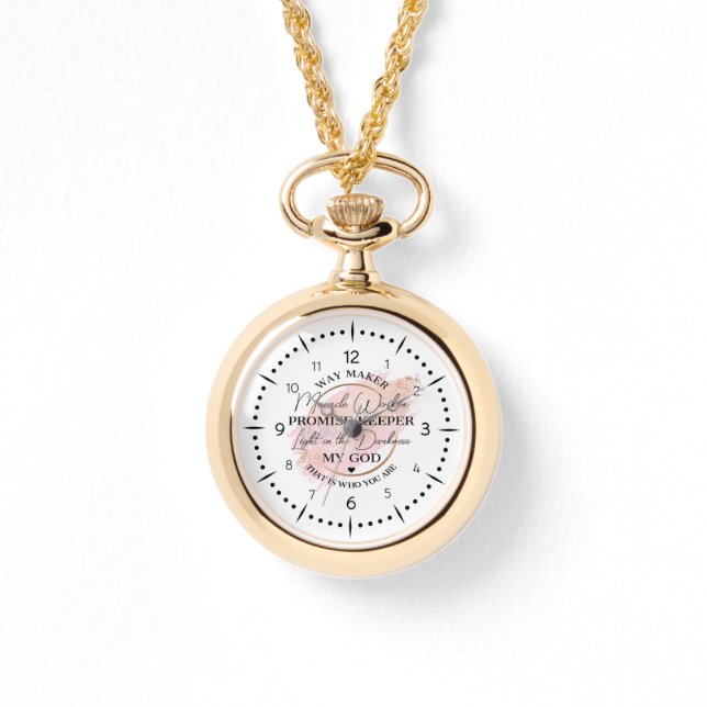 Faithful Timekeeper Pendant Watch (Front)