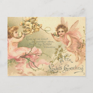 Faithful Valentine Flower Fairies Holiday Postcard