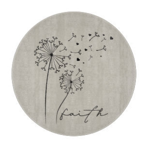 Faithful Whispers: Dandelion Dreams Cutting Board
