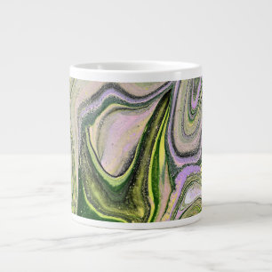 Faithfully Yours 1 Free Form Green Abstract Mug