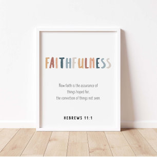 Faithfulness the fruit of the spirit poster