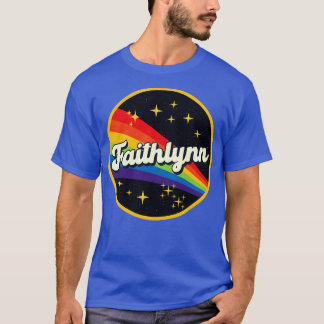 Faithlynn Rainbow In Space Vintage Style T-Shirt