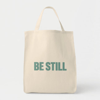 FaithPress Be Still Teal Scripture Tote Bag