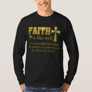 Faith's Like Wifi Christian Pastoral Definition Re T-Shirt