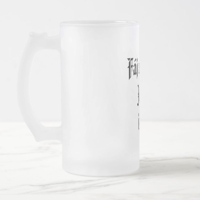 Fáj a faszom Jelen-t iszom sörös korsó Frosted Glass Beer Mug (Left)