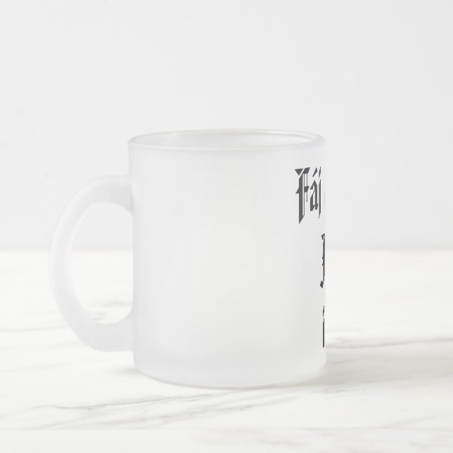 Fáj a faszom Jelen-t iszom sörös korsó Frosted Glass Coffee Mug (Left)
