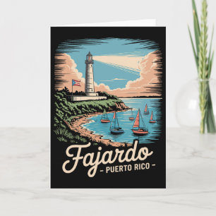 Fajardo Puerto Rico Souvenir Card