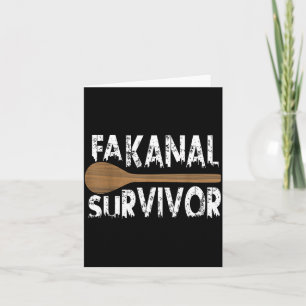Fak Survivor - Funny Hungarian Wooden Son Heritage Card