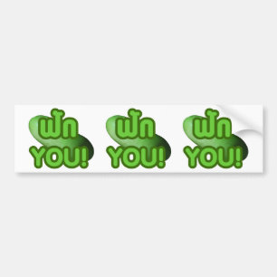 FAK YOU! ... Green Squash (Winter Melon) Bumper Sticker