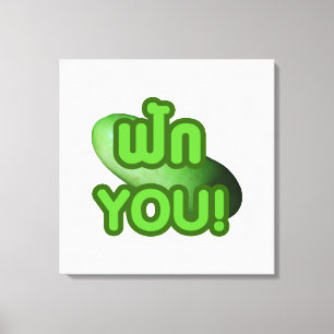 FAK YOU! ... Green Squash (Winter Melon) Canvas Print