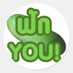 FAK YOU! ... Green Squash (Winter Melon) Classic Round Sticker