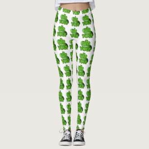 FAK YOU! ... Green Squash (Winter Melon) Leggings