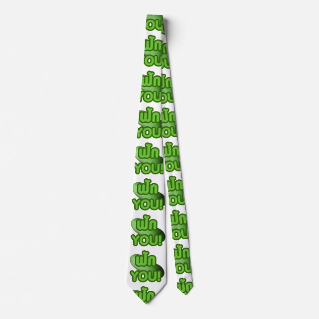 FAK YOU! ... Green Squash (Winter Melon) Tie (Front)