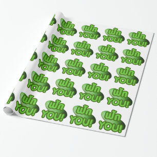 FAK YOU! ... Green Squash (Winter Melon) Wrapping Paper
