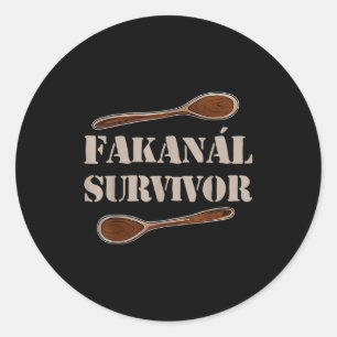 Fakanál Survivor  Classic Round Sticker