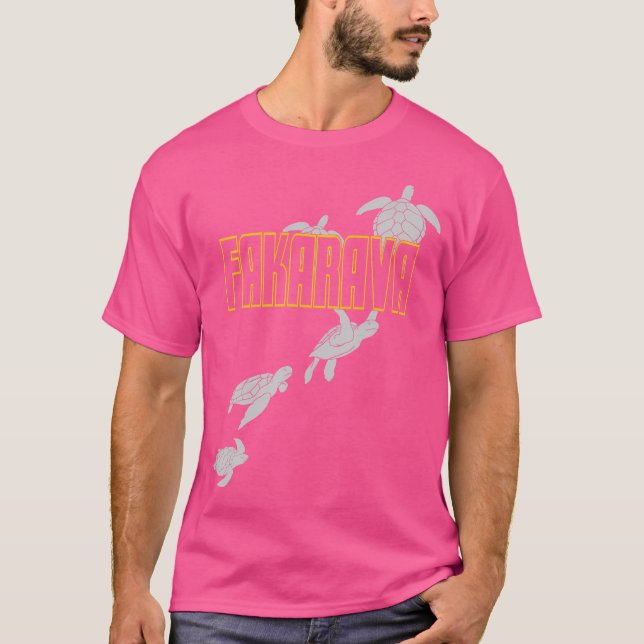 Fakarava Sea Turtles Scuba Diving With Turtles T-Shirt (Front)