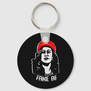 Fake Af Kamala Harris Communism Election Humor Men Key Ring