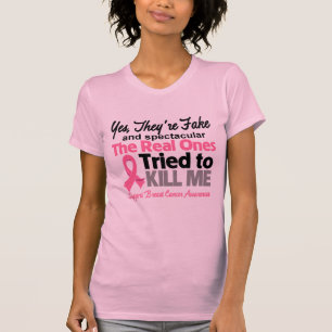 Fake and Spectacular - Breast Cancer T-Shirt