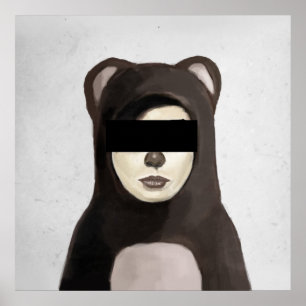 fake bear poster