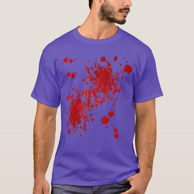 Fake Blood Splatter family T-Shirt (Front)