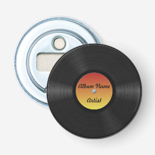 Fake Custom Vinyl Record Bottle Opener