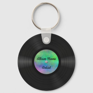 Fake Custom Vinyl Record Key Ring
