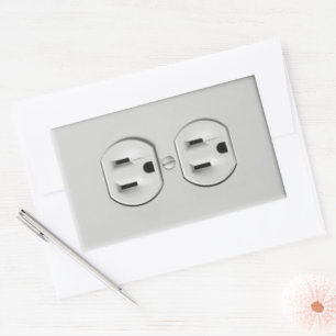 FAKE DUMMY OUTLET STICKERS AIRPORT JOKE 4 IN 1
