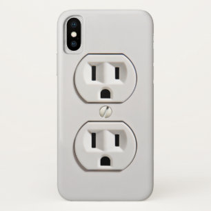 Fake Electrical Outlet Funny iPhone X Case