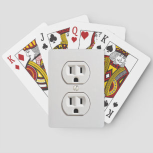 Fake Electrical Outlet Playing Cards