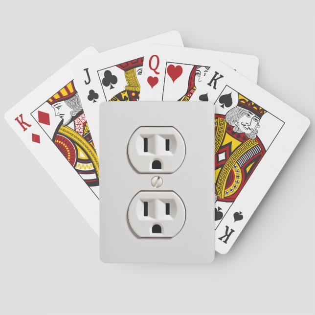 Fake Electrical Outlet Playing Cards (Back)
