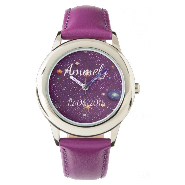 Fake Glitter lila Watch (Front)