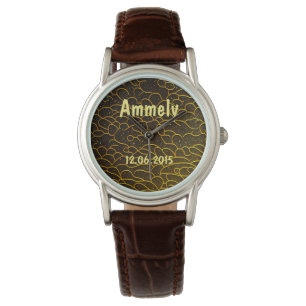 Fake Glitter mit Wellenmuster Watch