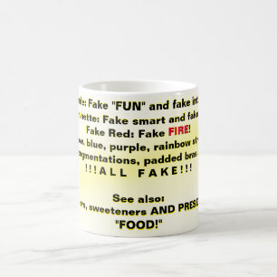 Fake IS FAKE, (NOT REAL)! Coffee Mug