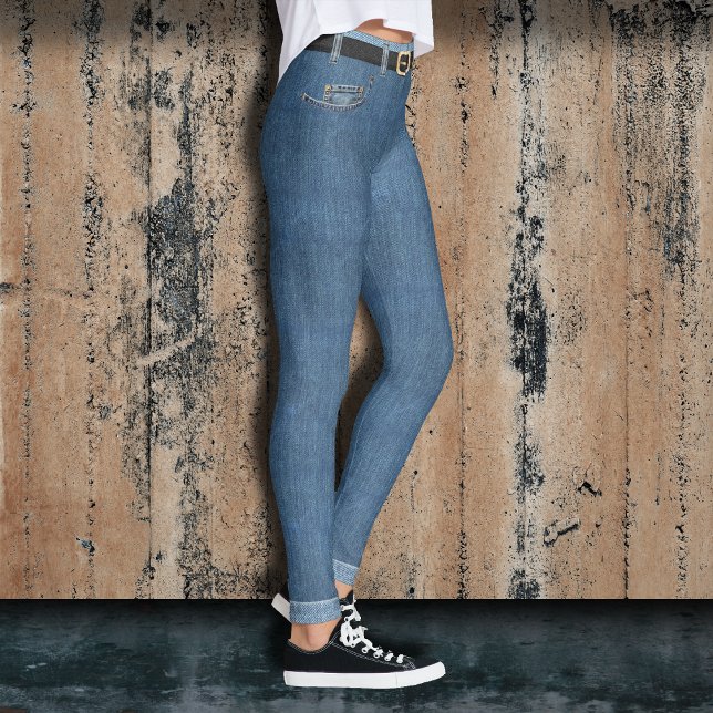Fake Jeans Leggings (Creator Uploaded)